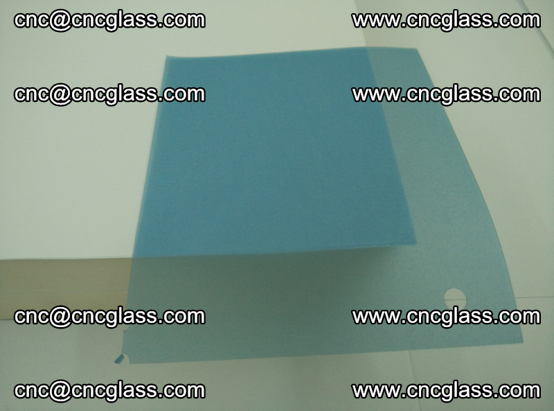 EVA glass interlayer film for safety glazing royal blue (transparent) (12)